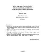 Konspekts 'Latvijas mediji 21.gadsimta sākumā', 1.