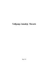 Referāts 'Volfgangs Amadejs Mocarts', 1.