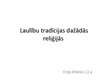Prezentācija 'Laulību tradīcijas', 1.