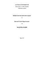 Diplomdarbs 'Iekšējās kontroles pilnveides iespējas', 2.