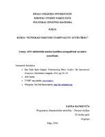 Konspekts 'ANO efektivitāte etnisko konfliktu noregulēšanā un miera uzturēšanā', 1.