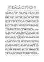 Konspekts 'Agrārā reforma', 1.