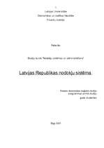 Referāts 'Latvijas Republikas nodokļu sistēma', 1.