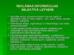 Prezentācija 'Reklāmas uztvere. Sociālā reklāma "Piesprādzē, neriskē!"', 2.
