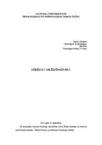 Referāts 'Divu ētikas kodeksu salīdzinājums', 1.