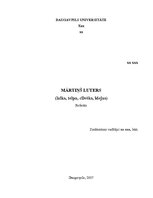 Referāts 'Mārtiņš Luters', 1.