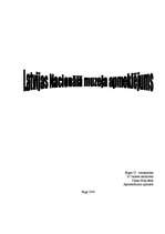 Konspekts 'Latvijas Nacionālā muzeja apmeklējums', 1.