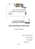 Paraugs 'Patstāvīgais darbs teorētiskajā mehānikā', 1.