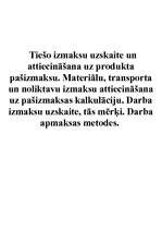 Konspekts 'Tiešo izmaksu uzskaite un attiecināšana uz produkta pašizmaksu', 1.