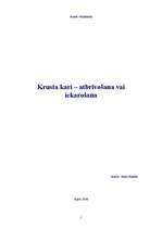 Referāts 'Krusta kari – atbrīvošana vai iekarošana', 1.