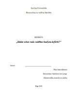 Referāts 'Kādas sekas rada valdības budžeta deficīts?', 1.
