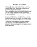 Eseja 'We Should Only Have Organic Farming', 1.