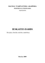 Referāts 'Inovatīvā socioloģija', 1.