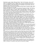 Eseja 'Romeo and Juliet the star crossed lovers are doomed from the start, not by fate ', 1.