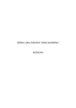 Referāts 'Bērna loma romānā "Anna Kareņina"', 1.