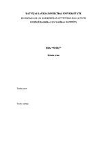 Biznesa plāns 'SIA "WIU" bizensa plāns', 1.