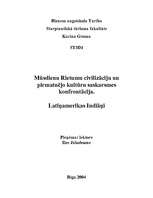 Referāts 'Latīņamerikas indiāņi', 1.