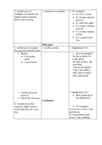 Konspekts 'English Lesson', 2.