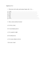 Konspekts 'English Lesson', 4.