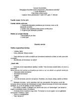 Konspekts 'Dabas zinību stundas plāns', 1.