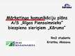 Prezentācija 'Mārketinga komunikāciju plāns A/S „Rīgas Piensaimnieks” biezpiena sieriņiem „Kār', 1.