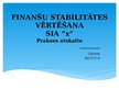 Prezentācija 'Finanšu stabilitātes vērtēšana', 1.