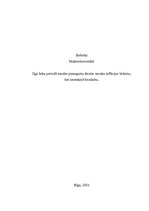 Referāts 'Ilga laika periodā naudas pieauguma ātrums nosaka inflācijas lielumu, bet neiete', 1.