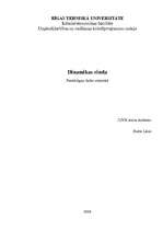 Referāts 'Dinamikas rindas analīze', 1.