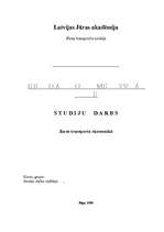 Referāts 'Kravu apgrozījums Latvijas ostās', 1.