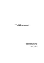 Referāts 'Verbālā saskarsme', 1.