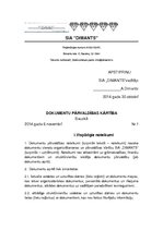 Paraugs 'Dokumentu pārvaldības kārtība', 1.