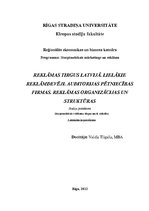 Konspekts 'Reklāmas tirgus Latvijā', 1.