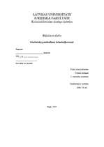 Diplomdarbs 'Liecinieka pratināšana kriminālprocesā', 1.