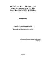 Referāts 'Lielinieku partijas ārpolitiskie mērķi', 1.