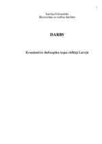Referāts 'Kvantitatīvie darbaspēka tirgus rādītāji Latvijā', 1.