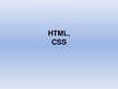 Prezentācija 'HTML un CSS', 1.