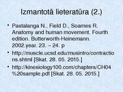 Konspekts 'Skeleta muskuļu kontrakcijas režīmi', 23.