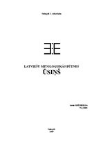 Referāts 'Latviešu mitoloģija - Ūsiņš', 1.