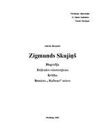 Referāts 'Zigmunds Skujiņš', 1.
