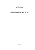 Referāts 'Motivācijas nepilnības "SIA Rimi Latvia"', 1.