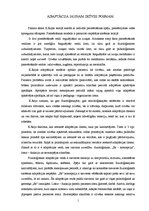 Eseja 'Adaptācija jaunā dzīves posmā', 1.