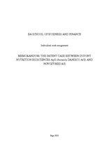 Referāts 'The Patent Case', 1.