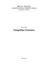 Referāts 'Fotogrāfijas fenomens', 1.