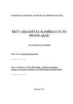 Referāts 'Ērču izraisītās slimības un to profilakse', 1.