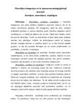 Konspekts 'Filosofijas kategorijas un to izpausmes pedagoģiskajā procesā: sevišķais, atsevi', 2.