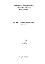 Referāts 'SIA "X" finansiālās darbības analīze', 1.