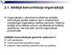 Prezentācija 'Komunikācijas loma organizācijā', 8.