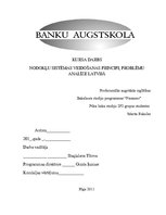 Referāts 'Nodokļu sistēmas veidošanas pamatprincipi un problēmas Latvijā', 1.