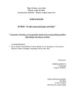 Konspekts 'Lielvalstu un starptautisko tiesību loma starptautiskajā politikā, diplomātijas ', 1.