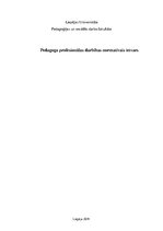 Konspekts 'Pedagoga profesionālās darbības normatīvais ietvars', 1.